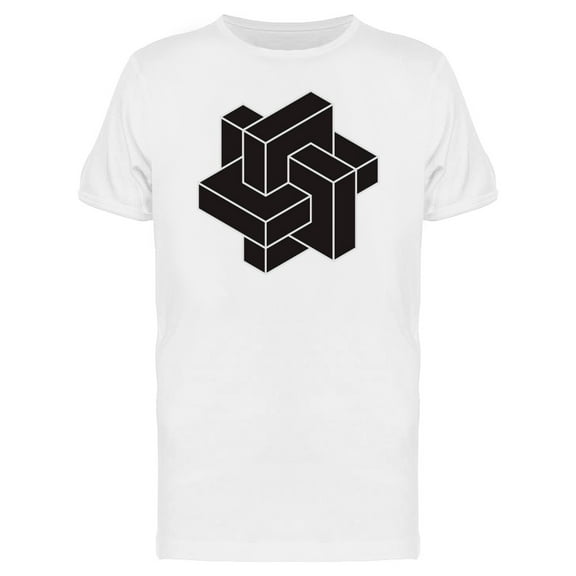 Abstract Black Cubes T-Shirt Men -Image by Shutterstock, Male XX-Large