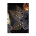 thumbnail image 1 of Abstract Black Gold Wall Art For Living Room,Modern Canvas Wall Art Decor,Black Gold Plant Leaf Art Prints Abstract Nordic Leaves Paintings,Modern Artwork For Walls,Minimalist Paintings,15.75"x11.81", 1 of 7