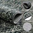 Abstract Black Kitchen Runners, 2X6 Washable Rug Runner, Modern