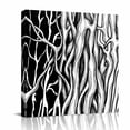 Abstract Black Line Canvas Wall Art for Living Room, Tree Trunk Texture ... - Textured Modern Wall Decal