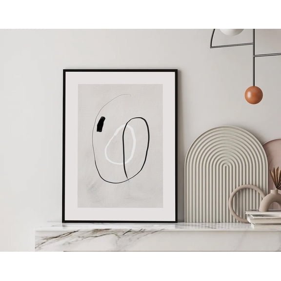 Abstract Black Line Print, Simple Line Art, Neutral Line Modern, Line Print Art, Modern Line Print, Line Art Set Wall Art, Modern Wall Decor, 8x12 UNFRAMED