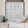 Abstract Black Polka Dot Curtain Tier and Valance Set 3 Piece ...
