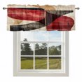 Abstract Black Red Geometric Art Valances for Windows Vintage ...