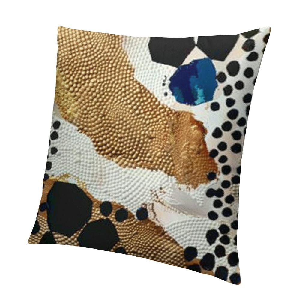 Abstract Black White and Gold Pillow Covers , Modern Pillow Covers, Modern Home Decor, Black and ...