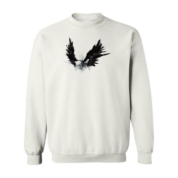 Abstract Black Wings Sweatshirt Women -Image by Shutterstock, Female 5X-Large