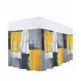 thumbnail image 1 of Abstract Black Yellow Gray Bed Skirt Queen Size 18" Drop Oil Painting Art Ruffled Wrap Around Bed Skirts Adjustable Elastic Bedskirt Dust Ruffle for Queen Size Bed, 1 of 7
