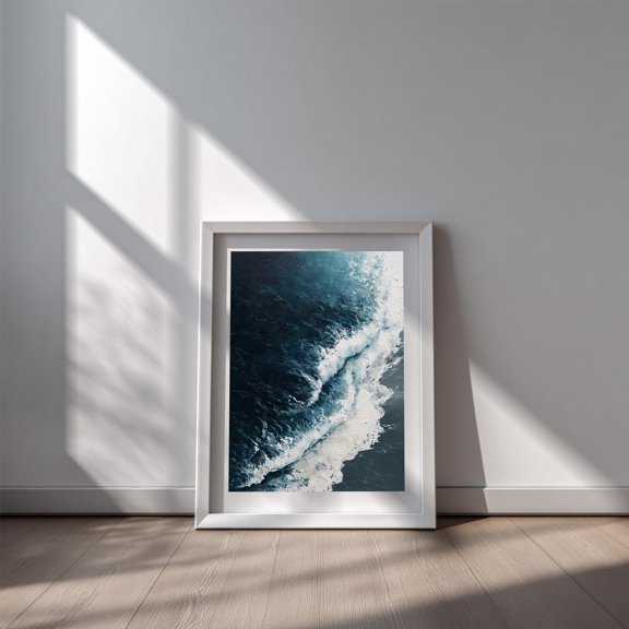 Abstract Black and White Waves Canvas Painting Print Wall Art for Living Room Bedroom Decoration Frameless
