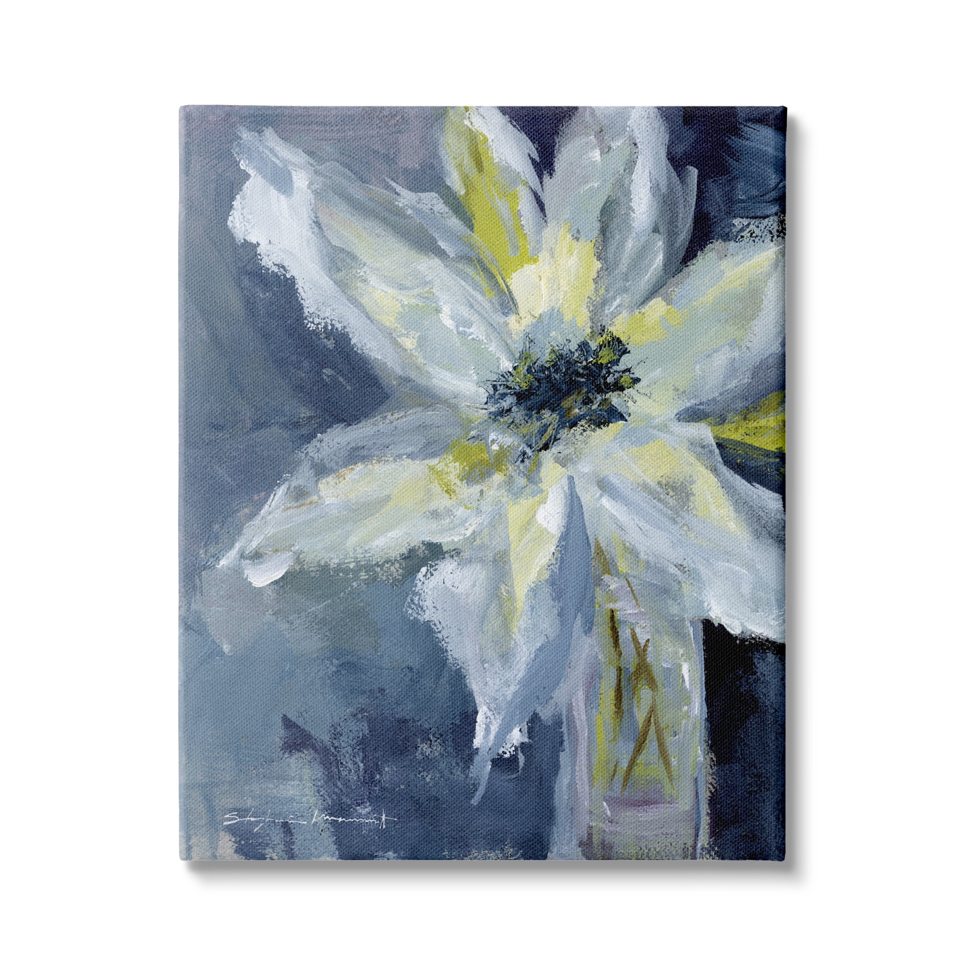 Abstract Blooming Lily Flower Soft Petals 30 in x 40 in Painting Canvas Art Print, by Stupell Home Décor