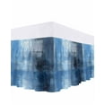 thumbnail image 1 of Abstract Blue Art Bed Skirt Gradient Blue Retro Watercolor Bed Skirts California King Size 16 Inch Drop, Wrap Around Dust Ruffle&nbsp;Bedskirt with Adjustable Elastic Belt for Queen Size Beds, 1 of 7