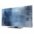 Abstract Blue Art TV Dust Cover 32 Inch, Retro Gradient Blue Watercolor ...