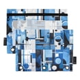 thumbnail image 1 of Abstract Blue Black White Painting 2 Pack Pencil Pouch for 3 Ring Binder Smooth Zipper Folders with Pockets Clear Window Pencil Case, 1 of 6