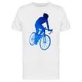 thumbnail image 1 of Abstract Blue Cycling Racer T-Shirt Men -Image by Shutterstock, Male 3X-Large, 1 of 2