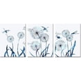 thumbnail image 1 of Abstract Blue Dandelion with Dragonfly Canvas Wall Art Decor Flowers Still Life Painting Prints Ready to Hang for Modern Living Room Bedroom Office Decoration, 1 of 6