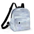 thumbnail image 1 of Abstract Blue Grey Texture Small Backpack Cute Mini Backpacks For Woman Lightweight Daypacks, 1 of 8
