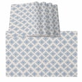 thumbnail image 1 of Abstract Blue Modern Contemporary Art Vintage Burlap Kitchen Place Mats Waterproof Cloth Table Mats, Indoor Outdoor Placemats Easy Clean Dinner Decor, 1 of 8