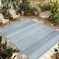 Abstract Blue Outdoor Rug, Rustic Farmhouse Minimalist Light Blue ...