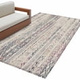 Abstract Blue Red Ethnic Kitchen Runner Rug 2.7x5 Washable Runners for ...