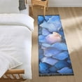 thumbnail image 1 of Abstract Blue Rock Art Bedroom Runner Rug 2'x 6' Non Slip Carpet Indoor Home Area Rug Living Room, 1 of 8