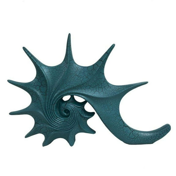 Abstract Blue Sea Shell Figurine