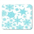 thumbnail image 1 of Abstract Blue Snowflakes Holiday Christmas Cold Collection Crystal December Ice Mousepad Mouse Pad Mouse Mat 9x10 inch, 1 of 3