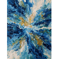 thumbnail image 1 of Abstract Blue Splash Canvas Print, Wall Decor for Living Room Bedroom Office Hotel Restaurant Bar, 1 of 8