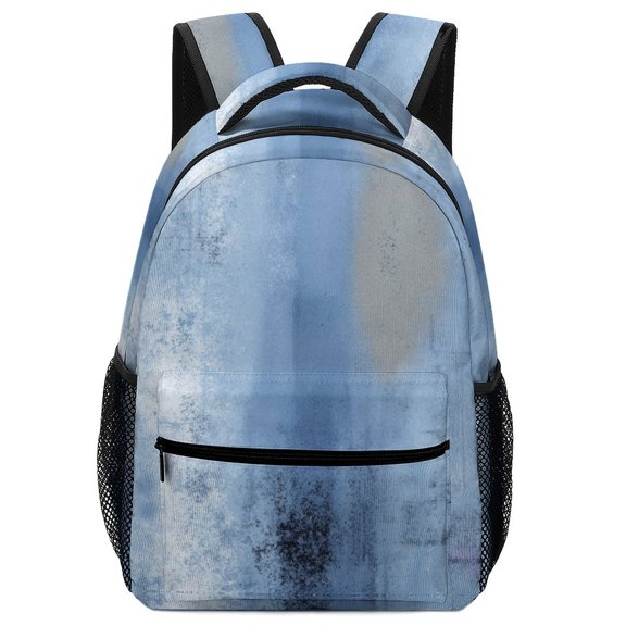 Abstract Blue Texture Art Backpack Fashion Durable Business Daypack for Men Women Laptop Canvas Bags