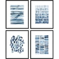 thumbnail image 1 of Abstract Blue Wall Art Navy Blue Poster Blue Geometric Prints Minimalist Wall Art Modern Blue Watercolor Painting Blue Pictures Abstract Modern Wall Decor for Bathroom Living Room 8x10" Unframed, 1 of 6