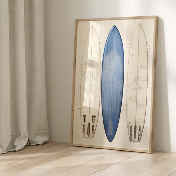 Coastal Beach Abstract Wall Art Print - Walmart.com