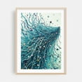 thumbnail image 1 of Abstract Blue and Green Art - Painting Oak Framed Wall Art Print 16 x 24 inches, 1 of 15