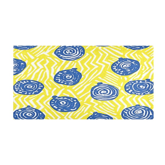 Abstract Blueberry Pattern 39x20" Bath Mat Carpet, Absorbent and Non-Slip for Kitchen or Bathroom, Quick-Drying