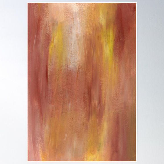 Abstract Blur- Fall Leaves Poster Wall Art, Modern Wall Decor For Living Room Bedroom, 12x18 UNFRAMED