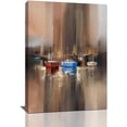 thumbnail image 1 of Abstract Boat Pictures Wall Art for Living Room Sailboat Poster Boat Canvas Prints Painting Framed Artwork for Living Room Office Bedroom 12"x16", 1 of 6