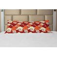 thumbnail image 1 of Abstract Body Pillow Case Cover with Zipper, Abstract Bold Spiral Motifs Circled Modern Pattern with Stripe Details, Decorative Accent Long Pillowcase, Orange Ruby Ivory, by Ambesonne, 1 of 1