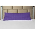 thumbnail image 1 of Abstract Body Pillow Case Cover with Zipper, Old Fashioned Cassette Illustrations Digital 80s 90s, Decorative Accent Long Pillowcase, Ceil Blue Violet, by Ambesonne, 1 of 1