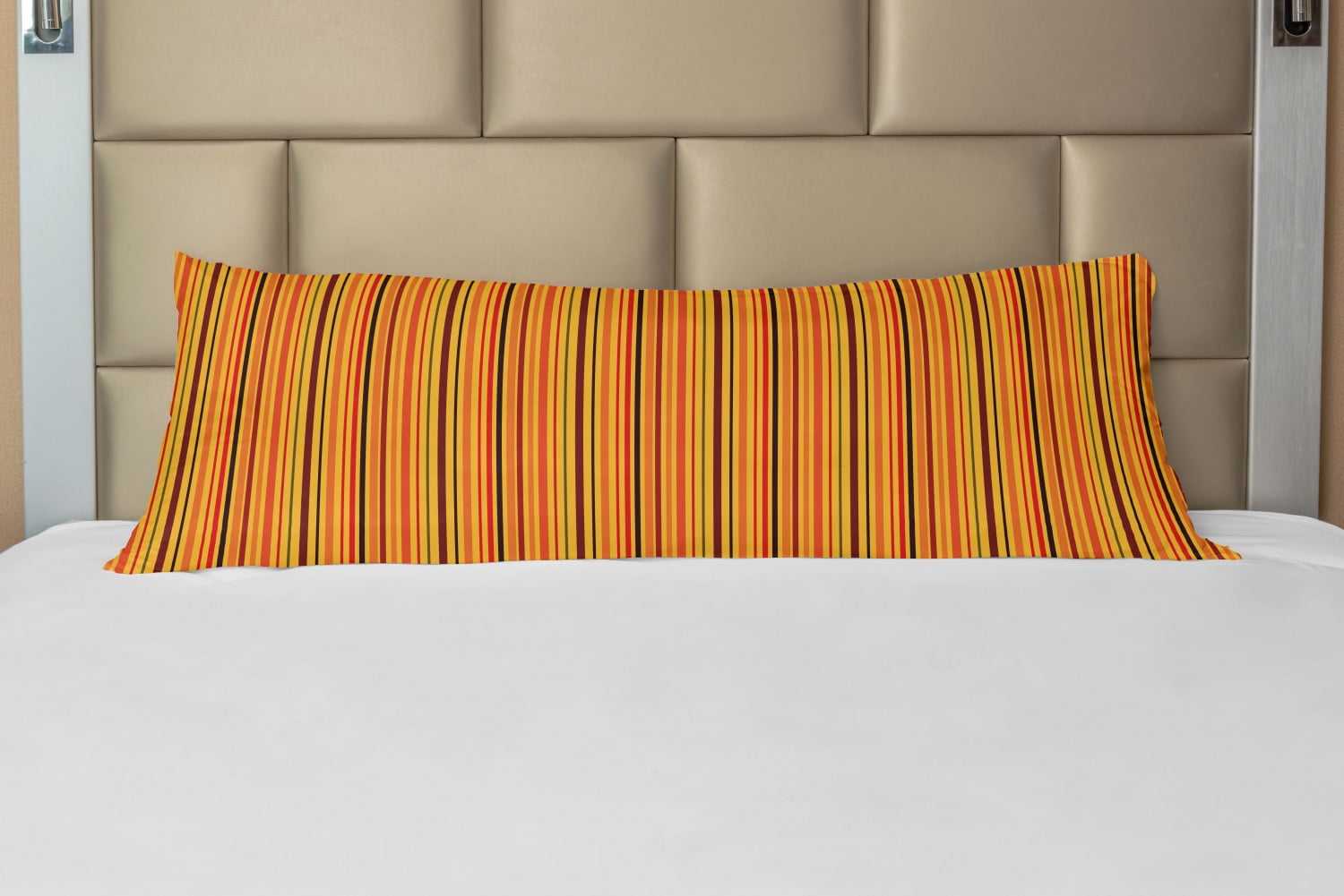 Orange discount long pillow