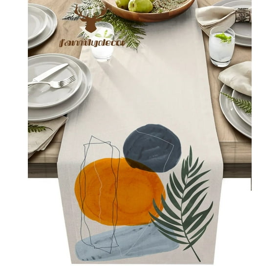 Abstract Bohemian Medieval Geometric Table Runner Home Wedding Table Mat Centerpieces Decoration Party Dining Long Tablecloth