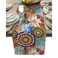 Abstract Bohemian Medieval Geometric Table Runner Home Wedding Table