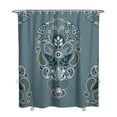 thumbnail image 1 of Abstract Bohemian Shower Curtain 72x84 Inches, Quick-Dry Polyester with Plastic Hooks, Chic Vintage Floral Pattern for Bathroom Decor, 1 of 5