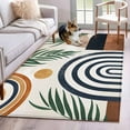 thumbnail image 1 of Abstract Boho Area Rug 3x5 Washable Rug Non Slip Bohemian Palm Leaf Geometric Leaf Circle Large Area Rug Indoor Floor Carpet for Entryway Bedroom Kitchen Living Room Home Office Dining Room Nursery, 1 of 8