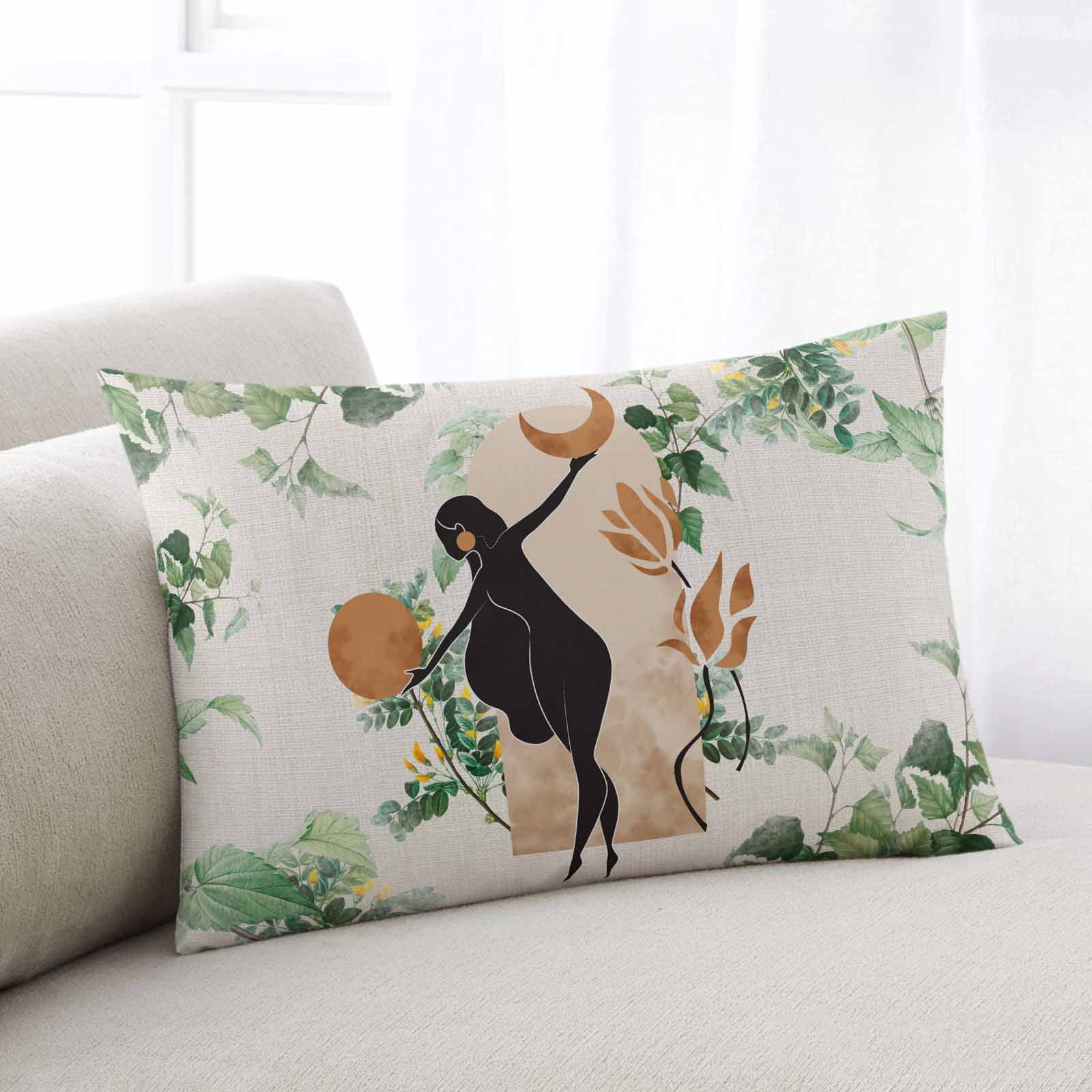 Abstract Boho Pillow Covers Decorative Throw Pillow Case, Minimalist