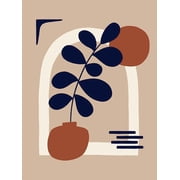 Abstract Boho Plants And Sun Poster Print - Studio XYZ 24 x 36