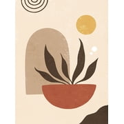 Abstract Boho Plants Under The Sun Poster Print - Studio XYZ 24 x 36