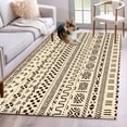 thumbnail image 1 of Abstract Boho Runner Rug 2.7x5 FT, Non Slip Entryway Carpet, Modern African Ethnic Geometric Beige Washable Soft Floor Carpet Entrance Mat Non-Shedding Throw Rug for Hallway Laundry Room Bedside, 1 of 9