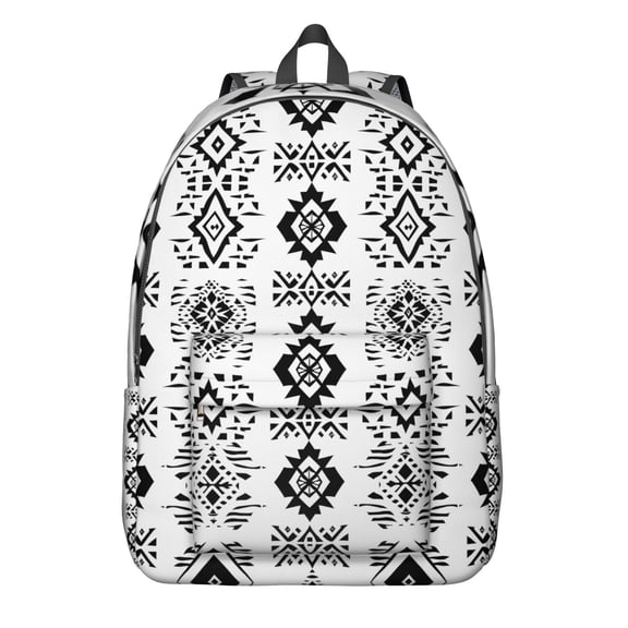 Abstract Boho School Backpack for Girls – Floral Artistic Laptop Bag with Anti-theft Features, Perfect for Students and Travelers