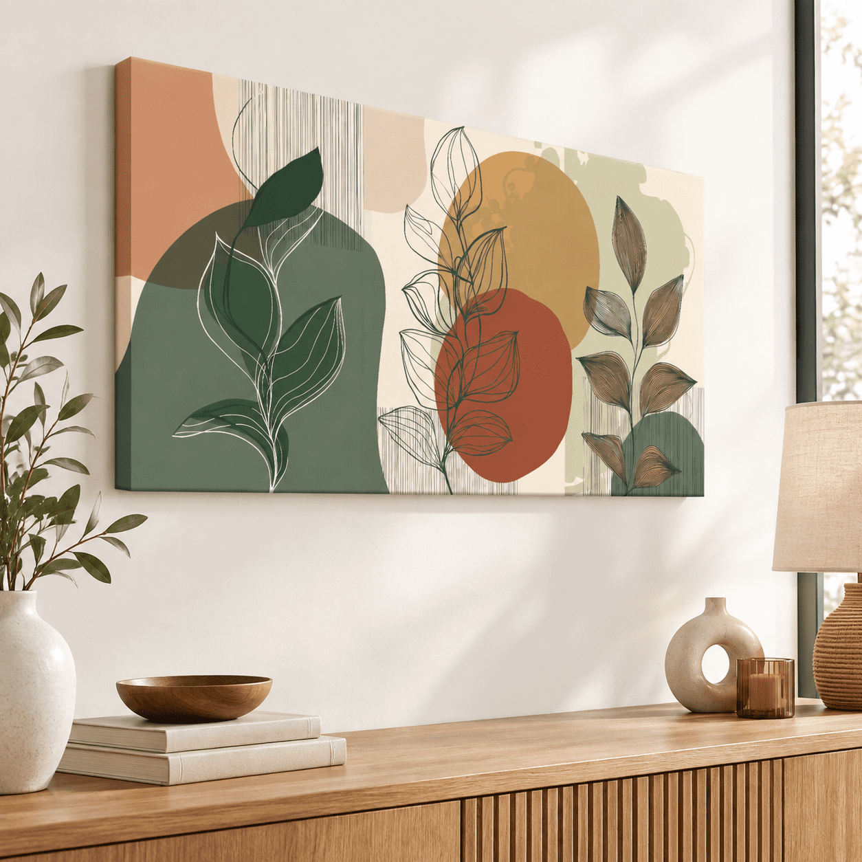 Abstract Boho Wall Art Decor Modern Canvas For Living Room 20