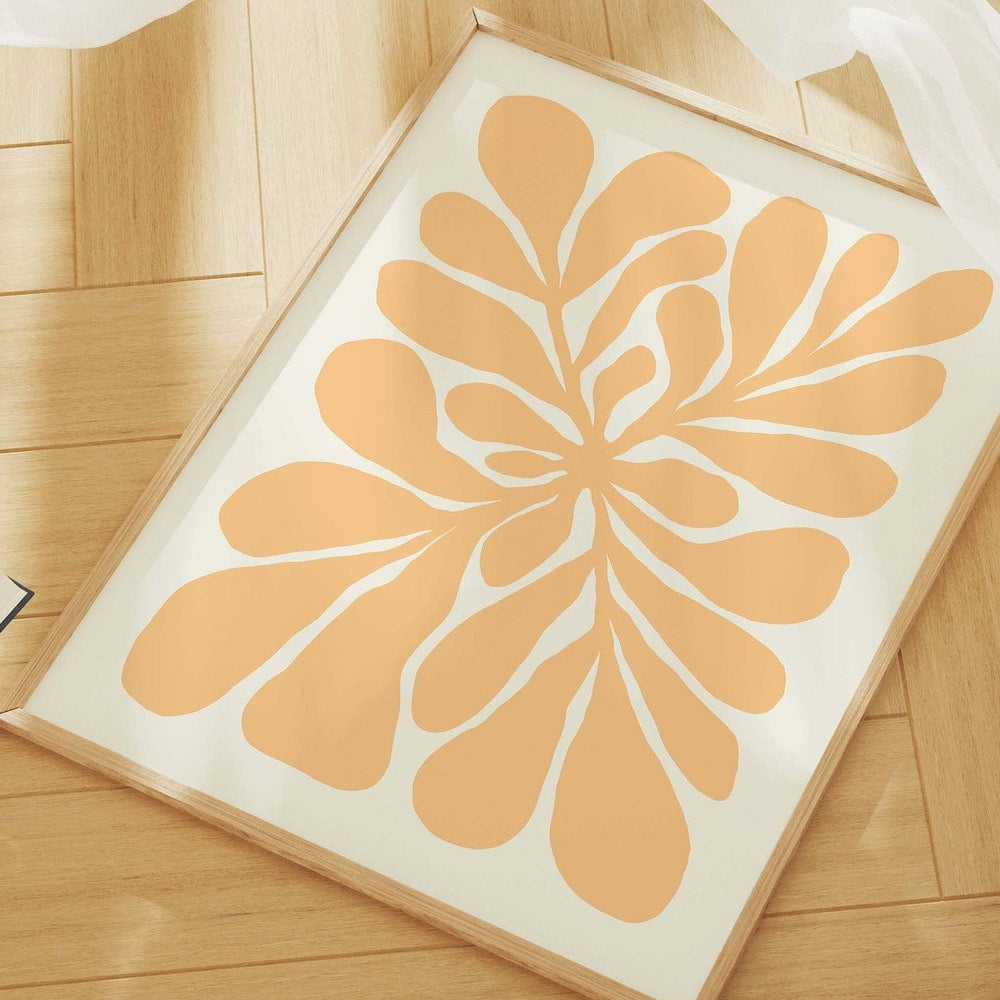 Photo inspiration: Visual Reference: Abstract Botanical Print Cute Summer Art Print Girly Wall Art