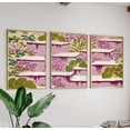 Abstract Botanical Purple Green Nature Illustration, Poster Only ...