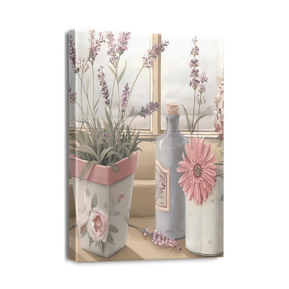 Abstract Bouquet in Vase Artwork Prints for Teen Girl Bedroom Floral Picture Poster Bathroom Decor 12X16inch