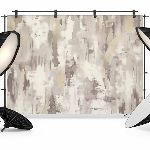 Abstract Brown Backdrop for Photoshoot,Photography Photo Studio Background Wall Backdrop,Retro Country Rustic Street Oil Paint Art Back Drop Banner Panel for Portraits Wedding Live Streaming 10x8Ft