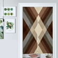thumbnail image 1 of Abstract Brown Diamond Rug Door Curtain Nordic Living Room DoorCurtain Porch Partition Curtain Kitchen Rative Half Curtain, 1 of 4